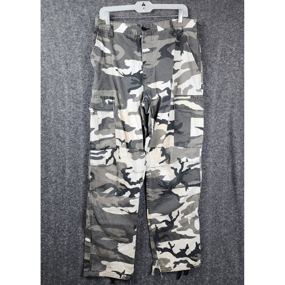 Rothco Ultra Force BDU Cargo Pants Mens 33x30 Snow Camo Tactical Utility